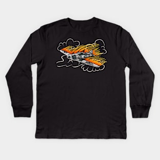 Hurricane fighter plane Kids Long Sleeve T-Shirt